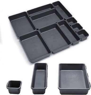 SUKHAD Empty Cutlery Holder Case(Grey  Holds 10 Pieces)