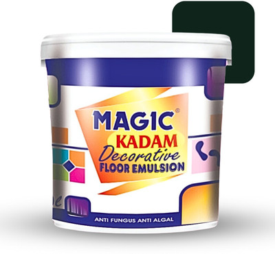 Magic Paints Kadam Decorative Floor Paint with high substrate adhesion strength (Green/Pine) Emulsion Floor Coating Paint(500 mL)