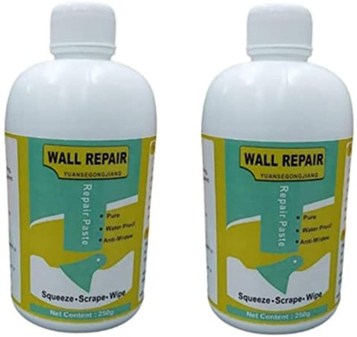 BME 2pc Wall Crack Repair Paste 250gm with Scraper Tool Epoxy Floor Coating Paint(500 mL)