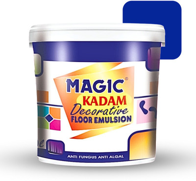 Magic Paints Kadam Decorative Floor Paint with high substrate adhesion strength (Navy Blue) Emulsion Floor Coating Paint(500 mL)