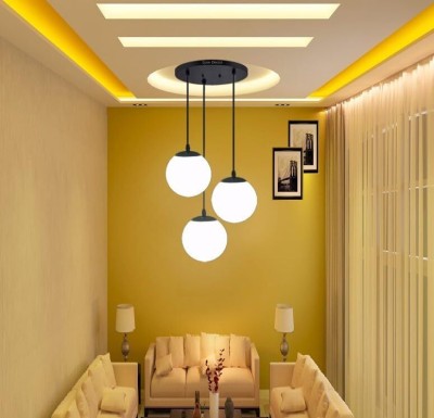 ayriv 3 Milky Doom Hanging Luster Light Pendants Ceiling Light Pendants Ceiling Lamp(White)