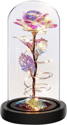 KPI Flower Rose Gifts Night Lamp(5 cm, Multicolor)