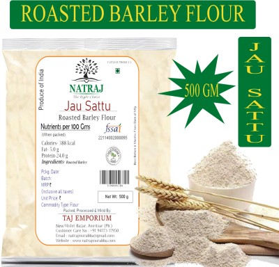 NATRAJ The Right Choice Jau Sattu Flour 500g - Gluten Free Barley Flour Atta JAU ka Sattu(500 g)