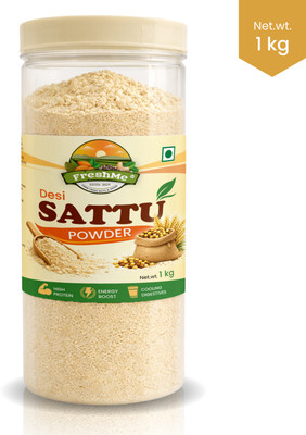 Freshme Desi Sattu Powder 1 kg, Roasted Chana Flour, High Protein(1 kg ...