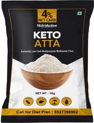 NUTROACTIVE Keto Atta (1g Net Carb Per Roti ) Extremely Low Carb Flour - 1kg(1 kg)