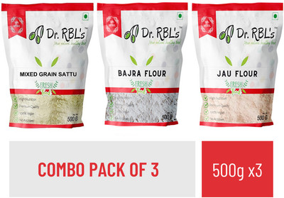 Dr. RBL's Mixed Grain Sattu Bajra FLour Jau Flour(1.5 kg)