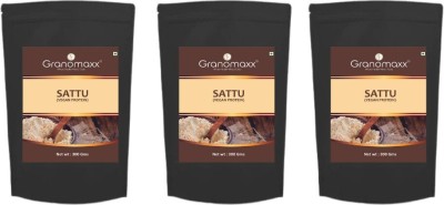 granomaxx Sattu | Vegan Protein | Sattu Powder| 300G x 3 | Superfood | Protein Mix | Pack Of 3(0.9 kg, Pack of 3)