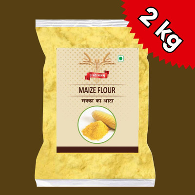 Sambhojanam Best Quality of Maize Flour/Makka Atta(2 kg)