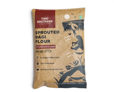 Two Brothers Organic Farms Sprouted Ragi Malt - Nachni Satva(0.5 kg)