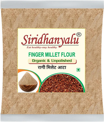 siridhanyalu Organic Ragi/Nachni Atta/Finger millet Flour Kelvaragu/Mandia/Mandua Powder(0.95 kg)