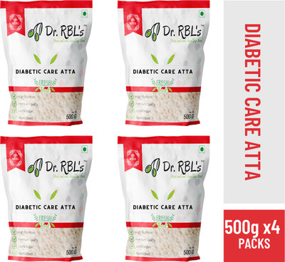 Dr. RBL's Sugar Control, Low GI(Glycemic Index) Atta for Diabetics Blend of Wheat & Pulses(2 kg, Pack of 4)