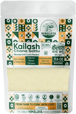 The Great Himalaya Food Company Kailash Organic Chana Sattu Powder Bengal Gram Blended With Roasted Cumin Powder(500 g)