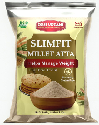 desi udyami SlimFit Millet Atta | Helps Manage Weight | High Fibre | Low-GI(2 kg)