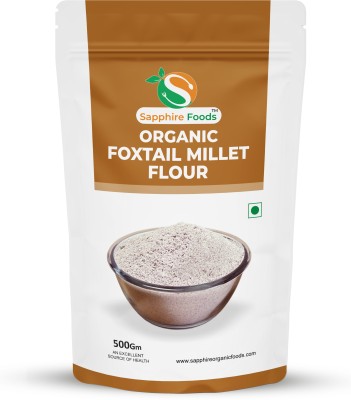 Sapphire Foods Organic Healthy & Natural Foxtail Millet Flour / Bajra Atta(0.5 kg)