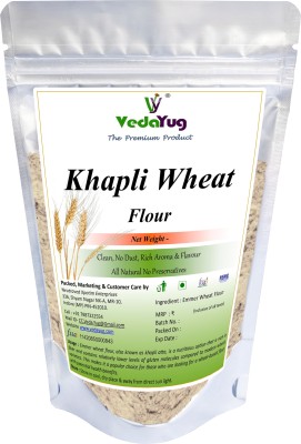 VY VedaYug Khapli Wheat Flour | High Dietary Fiber | Emmer Wheat Chakki Ground Flour Atta(1.5 kg)