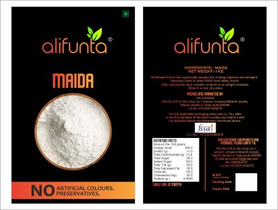 alifunta Maida | Organic Chakki (Atta) | Wheat Flour | Flour | Refined Wheat Flour(1 kg)