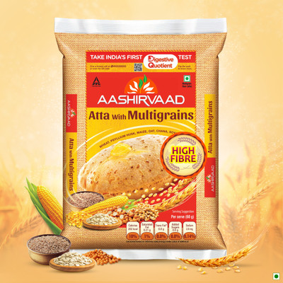 AASHIRVAAD Atta with Multigrains,High Fibre & High Protein-6 Natural Grains(5 kg)