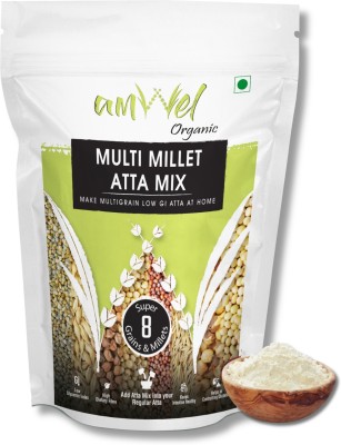 Amwel Organic Multi Millet Atta Mix | 900g x 3 pc | Make Multigrain Atta at Home(2.7 kg, Pack of 3)