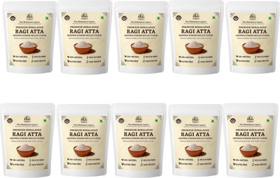 The Himalayan Legacy Ragi (Madua)Flour | Finger Millet/Nachni Atta | Gluten-Free,High Calcium-10*500g(5 kg, Pack of 10)