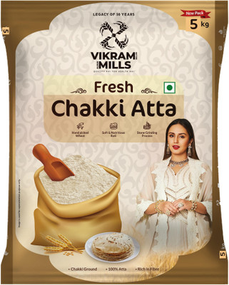 Vikram Mills Fresh Chakki Atta(5 kg)