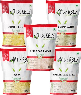 Dr. RBL's Corn Sattu Besan Diabetic Care Chickpea Flour Combo Pack of 5(2.5 kg, Pack of 5)