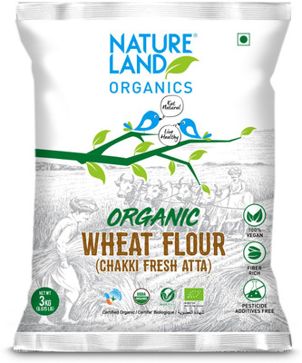 Natureland Organics Organic Wheat Flour(3 kg)