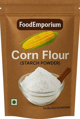 FoodEmporium Cornflour Powder | Cornflour | Starch Powder | makki aata | Maize Flour(0.4 kg)