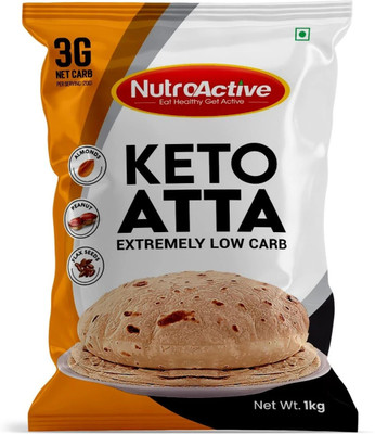 NUTROACTIVE Keto Atta (1g Net Carb Per Roti ) Extremely Low Carb Flour - 1kg(1 kg)