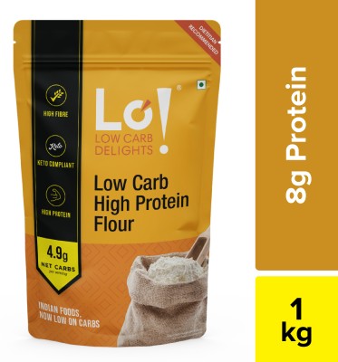 Lo! Foods High Protein Flour | 8 Gms Protein Per Roti | Low Carb Keto Friendly Atta(1 kg)