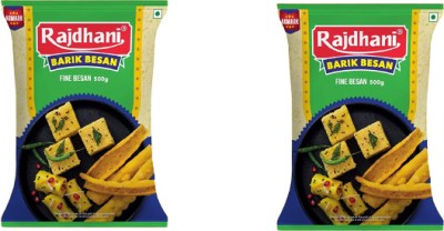 Rajdhani BARIK BESAN 1000GRAMS PACK OF 2(1 kg, Pack of 2)