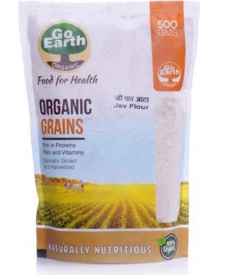 LABEL GO EARTH Organic jav Flour / Barley Flour 500gm(0.5 kg)