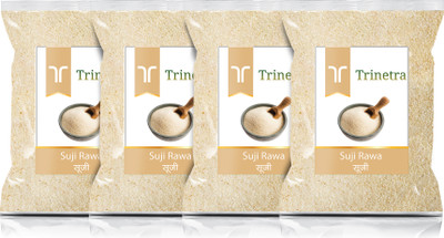 Trinetra Suji / Rava 500g Each (Pack of 4)- 2000g(2 kg, Pack of 4)