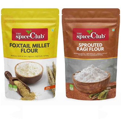 The Spice Club Foxtail Millet Flour + Sprouted Ragi Flour - Each 200G(0.25 kg)