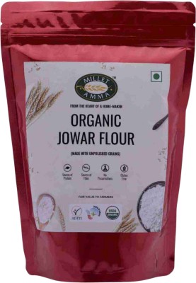 MILLET AMMA Organic Jowar Millet Flour, Unpolished Millet, Healthy & High Fiber, Gluten Free(2 kg)