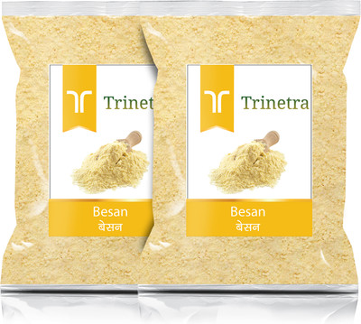 Trinetra Besan 1Kg Each (Pack of 2)- 2000g(2 kg, Pack of 2)