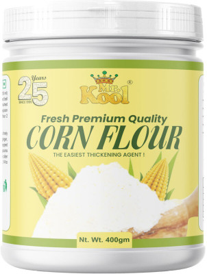 Mr.Kool Natural Corn Flour Makki Atta 400g jar(0.4 kg)