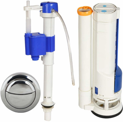 Elegant Casa Universal Toilet Cistern Repair Kit - Dual Flush Push Button, 8.26 inch Flush Flush Tank Lever
