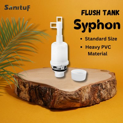 Sanituf Syphon Internal Fitting Set for Flush Tank/Cistern Heavy PVC Material Flush Tank Lever