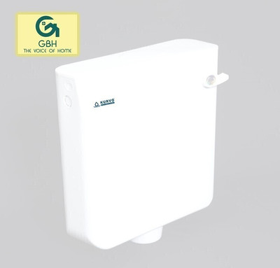 Kurvo CR-106 Side Handle Flush Tank(White 8 L)