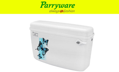 Parryware Glamour economy Single Flush Cistern set of 1 pic 007 Side Handle Flush Tank(White 10 L)