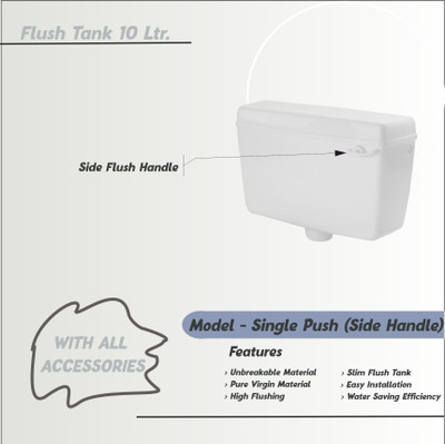 Lacy Cistern L01 Side Handle Flush Tank(White 10 L)