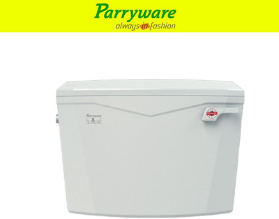 Parryware Slimflush Tip Top Polypropylene Cistern set of 1 pic 627 Side Handle Flush Tank(White 8 L)