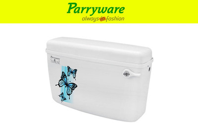 Parryware Glamour economy Single Flush Cistern set of 1 pic 124 Side Handle Flush Tank(White 10 L)