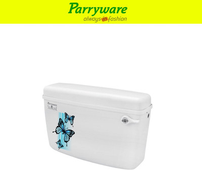Parryware Glamour economy Single Flush Cistern set of 1 pic 083 Side Handle Flush Tank(White 10 L)