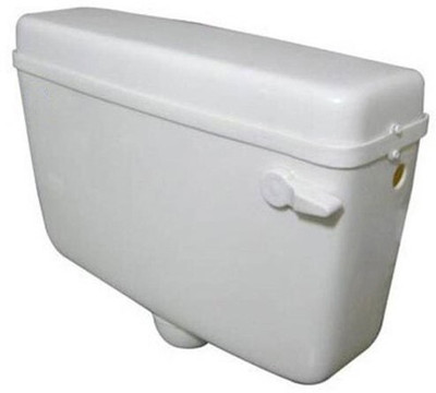 Agamya International Side Handle Flushing Cistern Flush Tank 10 Liter Capacity With All Accessories Single Flush Tank(White 10 L)