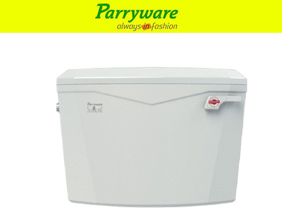 Parryware Slimflush Tip Top Polypropylene Cistern set of 1 pic 363 Side Handle Flush Tank(White 8 L)