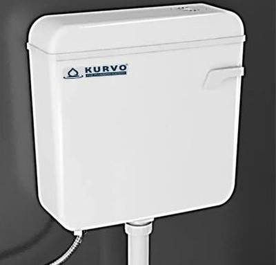 Kurvo CS-101 SMART Side Handle Flush Tank(White 8 L)