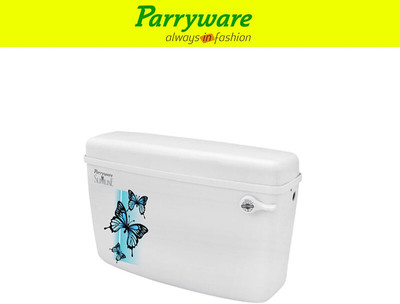 Parryware Glamour economy Single Flush Cistern set of 1 pic 024 Side Handle Flush Tank(White 10 L)
