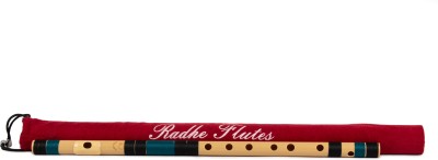 Radhe Flutes C Sharp Bansuri Middle Octave Right Handed Black & Dark Green With Velvet Cover PVC Flute(48 cm)