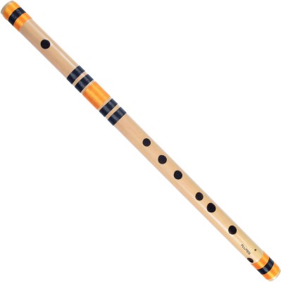 HARIPRASAD FLUTES C Natural Medium Right Hand Bansuri Musical Instrument for Beginners-YB Bamboo Flute(48.26 cm)